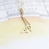 Delicate Origami Dinosaur Necklace Pendant Necklace Cute Animal Pendant Necklace for Girls