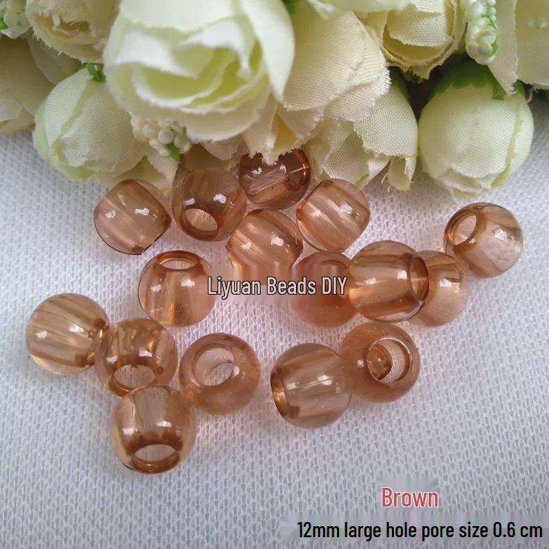 10MM Transparent Acrylic Round Beads for DIY Beaded Bag & Curtain Divider Accessories