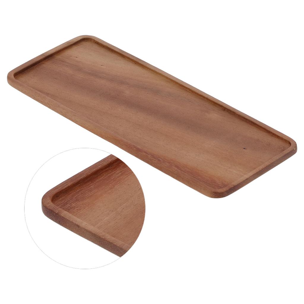 Tea Set Tray Walnut Hand Polished Clear Texture High Hardness Service Tray for Hotel Home