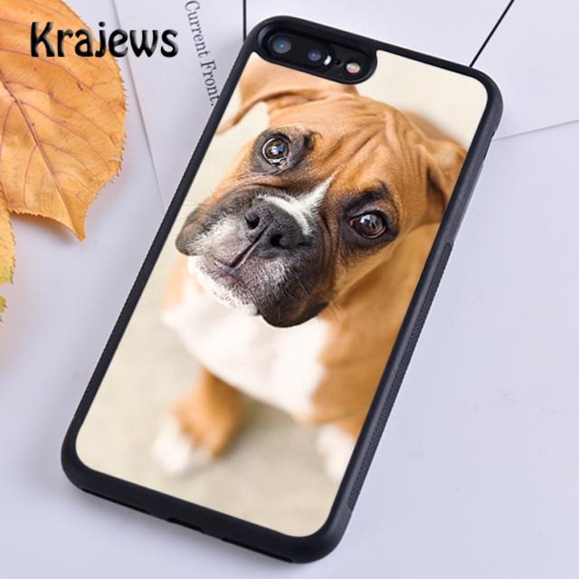 Krajews Cute Boxer Dog Puppy TPU For iPhone 17 Air 16 Phone Case Cover 15 14 plus 12 pro max coque Shell Fundas