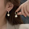 Korean Fashion Elegant Shiny Crystal Earrings For Women Cat Eye Stone Earrings  Trendy Luxury Vintage Jewelry Party Gifts