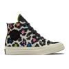 Converse Anni '70 Chuck Taylor All Star Stampa Leopardo Tendenza Scarpe Alte Espadrillas Donna Colore Bianco e Nero