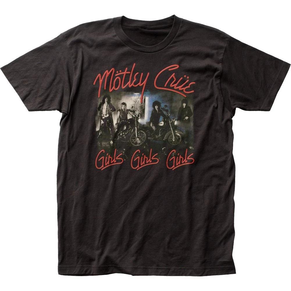 

Motley Crue Girls Girls Girls Mens T T-Shirt Music Classic Rock Band Tee Black XL