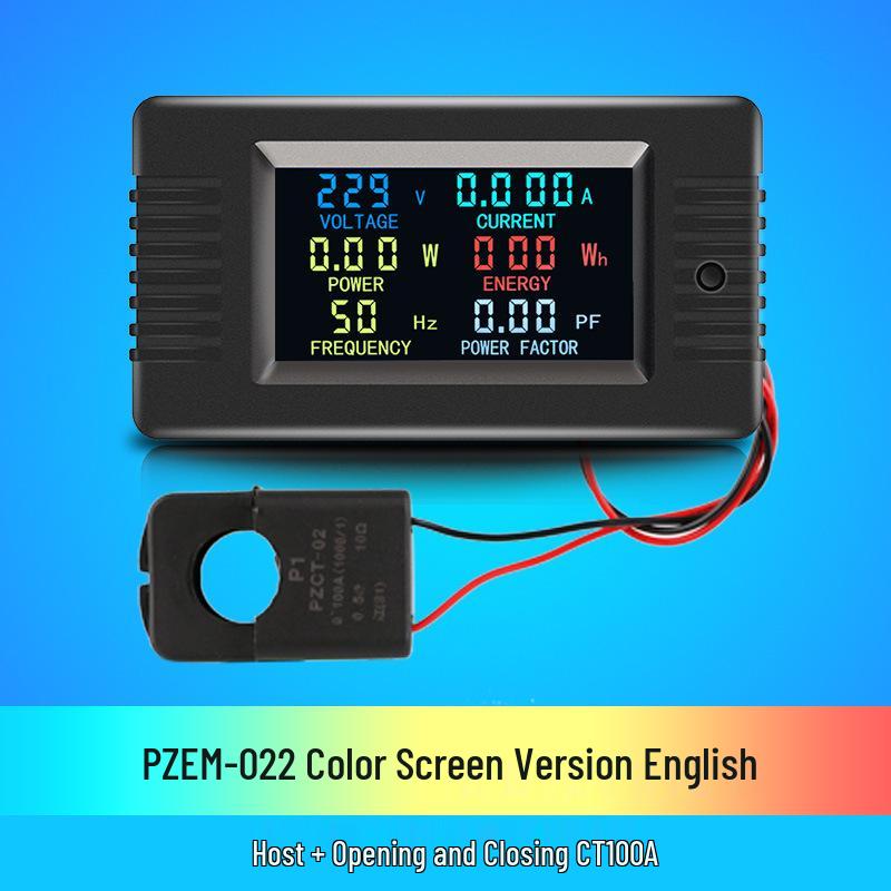 Peacefair AC Digital Power Tester: Multifunction Voltage, Current, Power, Frequency, and Energy Meter.