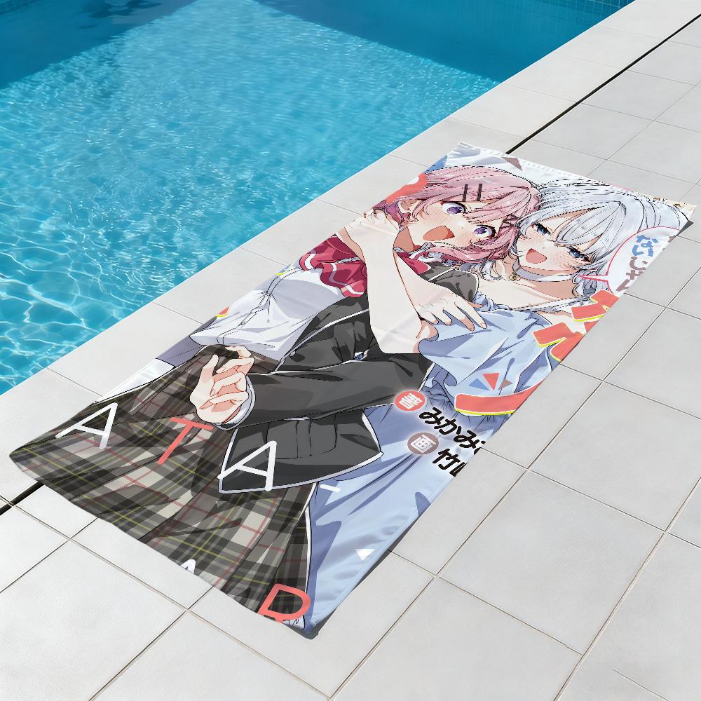 No F-freaking Way anime L-lover-r Towel Beach Quick Dry Soft U-unless Pool Towels Gift for Travel Gym Shower Camping sports