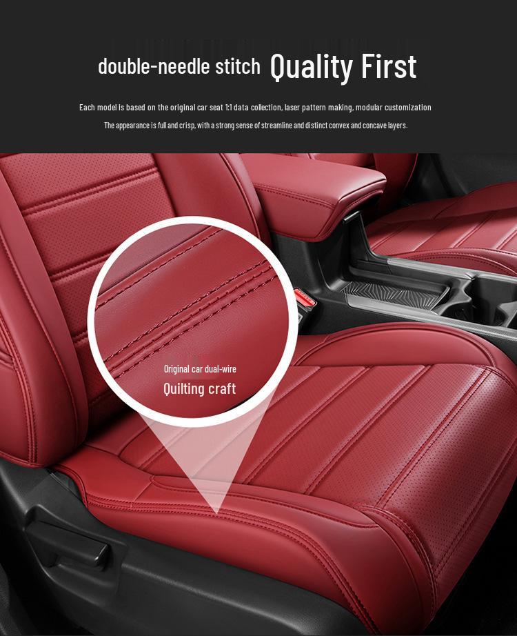 Custom Leather Seat Cover for Honda CRV, XRV, Vezel, Breeze, Integra - Full Wrap Design
