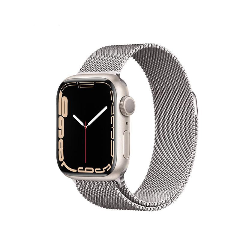 

Совместим с Apple Watch Milanese Stainless Steel Band для iWatch S9/8/7/Ultra2 42/44/45/49mm