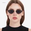 New Cat Eye Shaped Diamond Studded Sunglasses Personalized And Trendy Outdoor Sunglasses Sunscreen Party Metal Eyeglass Legs