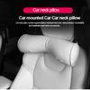 Car Neck Pillow Lumbar Support Leather Headrest Neck and Waist Protection Comfortable and Breathable Seat Interior Accessories