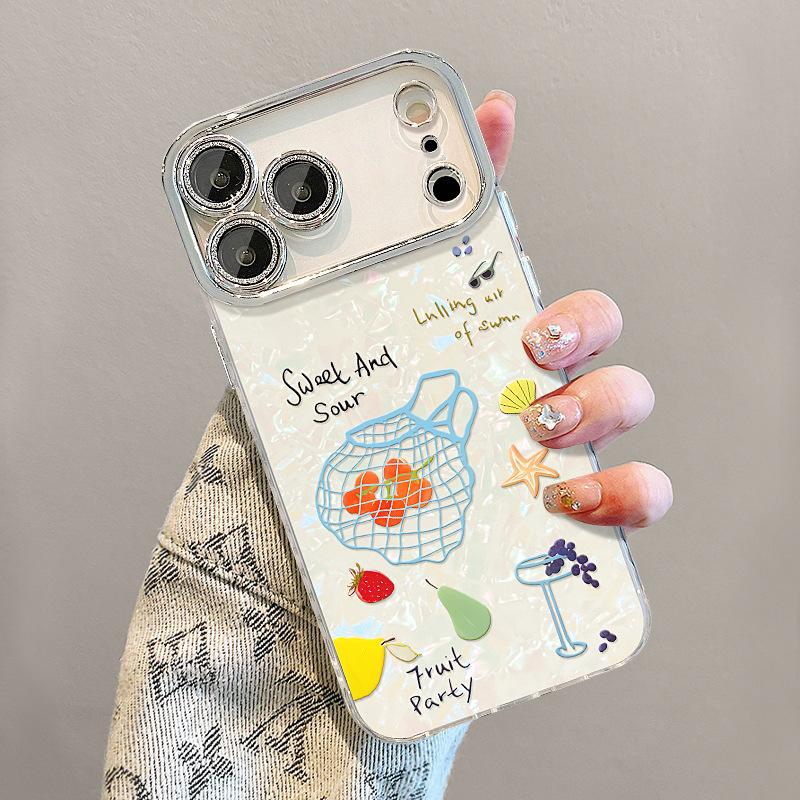 A bag of tomato bracelets for Apple 11promax mobile phone case iphone11 summer dopamine 11 shell pattern