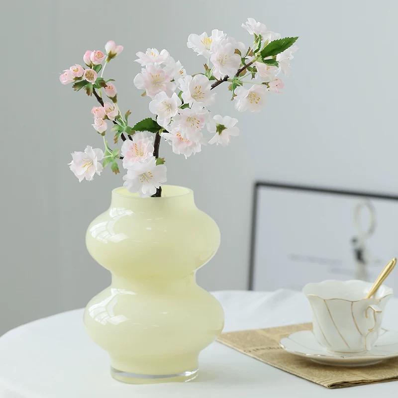 3Pcs White Cherry Blossom Artificial Flowers Spring Home Wedding Decor Table Centerpiece Flowers Pink Japanese Aakura Floral