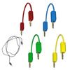Gold Plate Banana Plugs Test Leads with 2mm Layer Lift Corrosion Resist for High Current 10amp 600V Electrical Testing