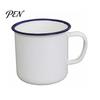Lead-free Enamelware Vintage Enamel Mug with Handle, Solid Color Heat Resistant Tea Cup Drinking Cup, Durable Portable Tableware for Home Kitchen Use