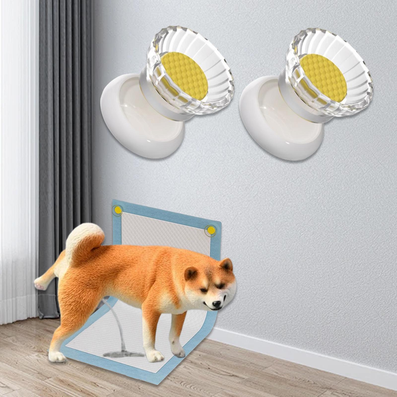 

2x Pee Pad Holder Training Pad Holder for Leg Lifting Puppies Clips Floor Protection Easy to Use Non Skid Feet Secure Latch жёлтый