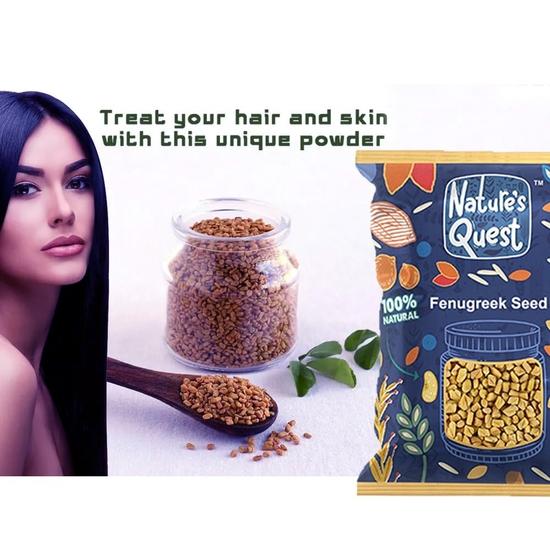 Nature's Quest Natural Premium Fenugreen Seed | Methi Dana | Ginja | Bez chemikálií a pesticidů | Hladina cukru v krvi (900 gm)