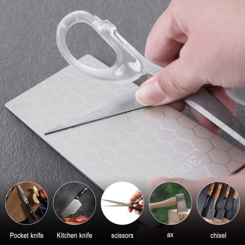 GOLD DEER 8-Piece Diamond Whetstone Set, 240/400/600/800/1000/1500/2000/3000 Grit, Perfect for Sharpening, Finishing, and Double-Sided Polishing. Incl