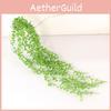 Faux Senecio Rowleyanus Wall Hanging Basket Decoration Plastic Flower Vine