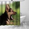 Benutzerdefinierte Deutscher Schäferhund Hund Duschvorhang MEHRERE GRÖSSEN Wasserdichtes Stoff Duschvorhang für Badezimmer Dekoration Dropshipping