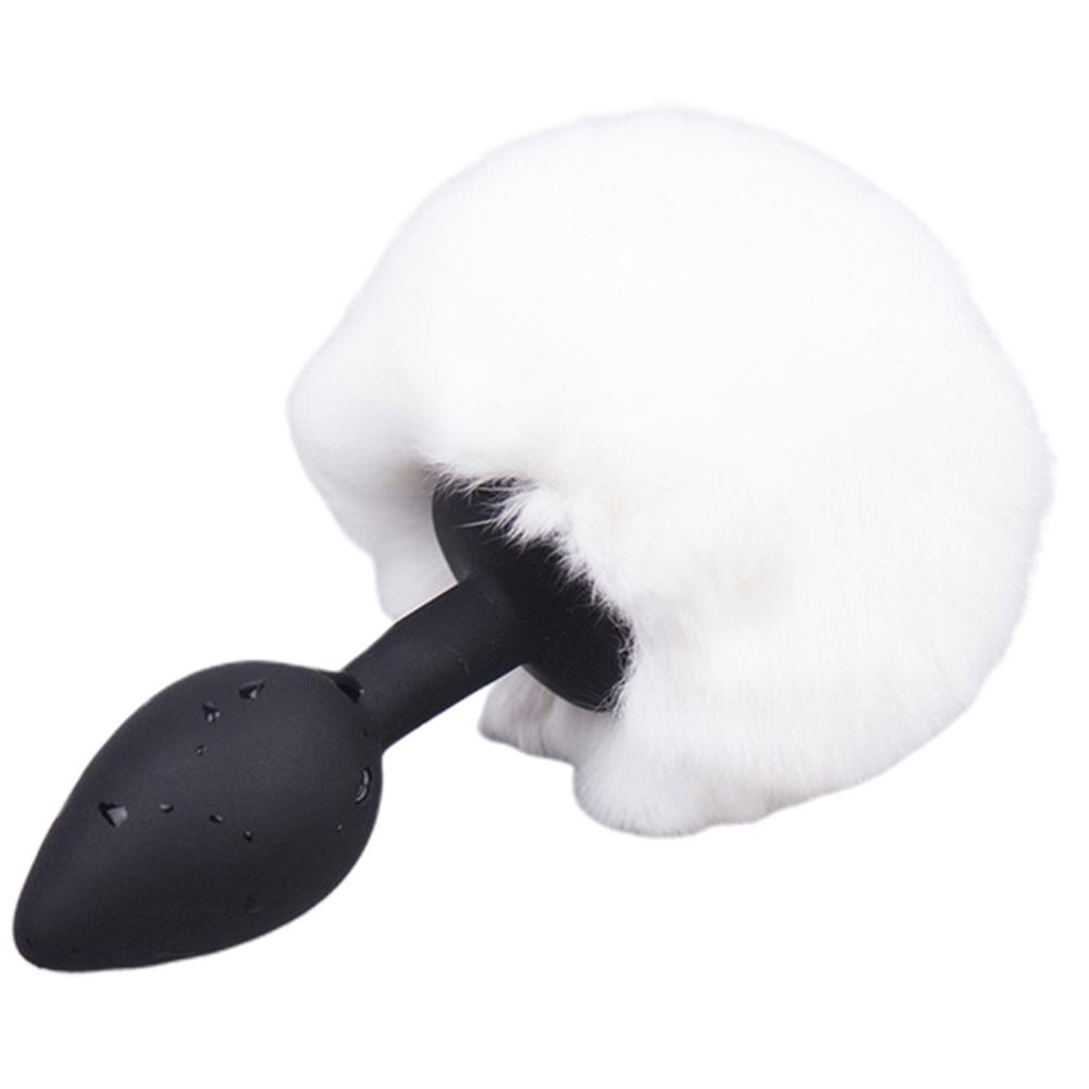 Cute Silicone Flirting Butt Erotic Tail Couple Plush Sex Cosplay Toy Props