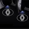 2Piece Car Badge Door Projector HD Wireless Welcome Light For Renault Fluence Captur Megane Clio Kadjar Talisman Ark Accessories