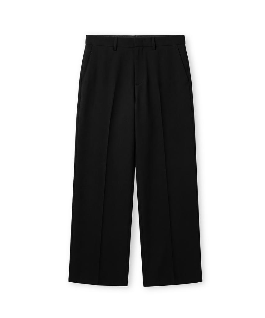 CONNECT KINLOCH Essential Wide Slacks [Black]