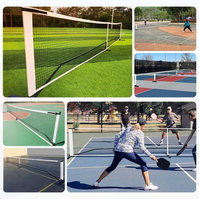 Rete di ricambio per Pickleball da 22 piedi Rete da allenamento multifunzione portatile Attività di gioco all'aperto professionali Forniture per l'allenamento