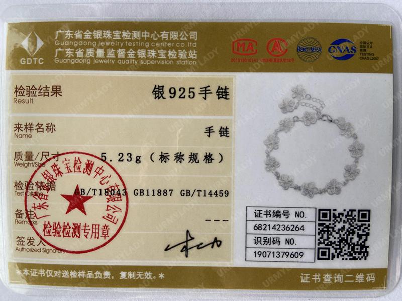 925 Sterling Silver Flower Tassels Chain Bracelet Fashion Jewelry MB229