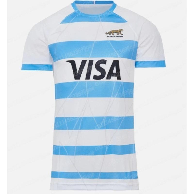 2026 Argentina Sevens Rugby Dres, Rodinné Y2K 3D Tištěné Tričko, Vhodné pro Každodenní Nošení a Trénink, Módní Styl M blue