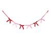 Effortless Installation Christmas Garland Velvet Bow Decoration