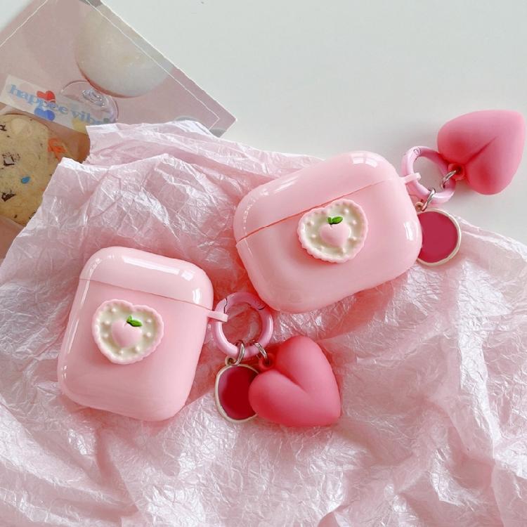 Heart Pendant Loose Bead DIY Jewelry Making Charming 3D Heart Spacer Bead