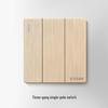 STOSIBN Gold Three-Gang Single Control Switch Panel