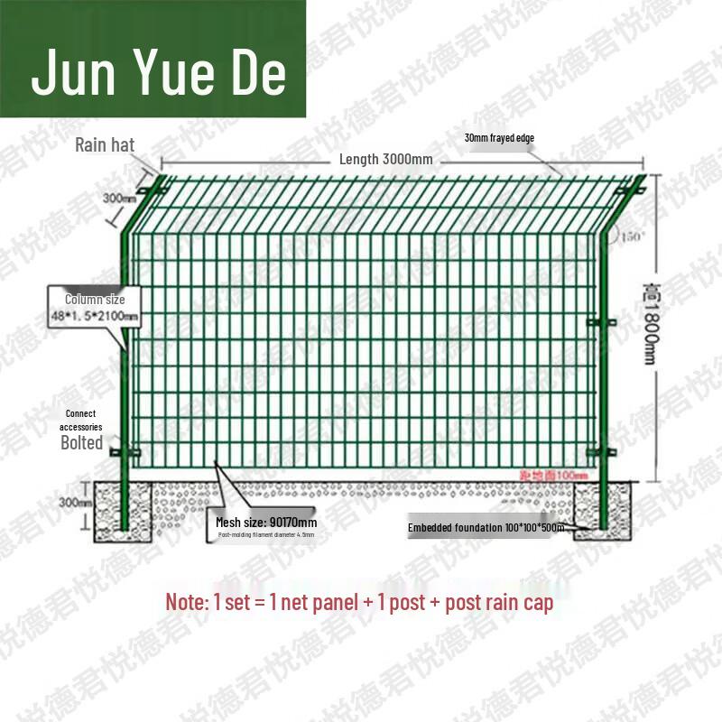 JunYueDe Double-Sided Wire Mesh Fence