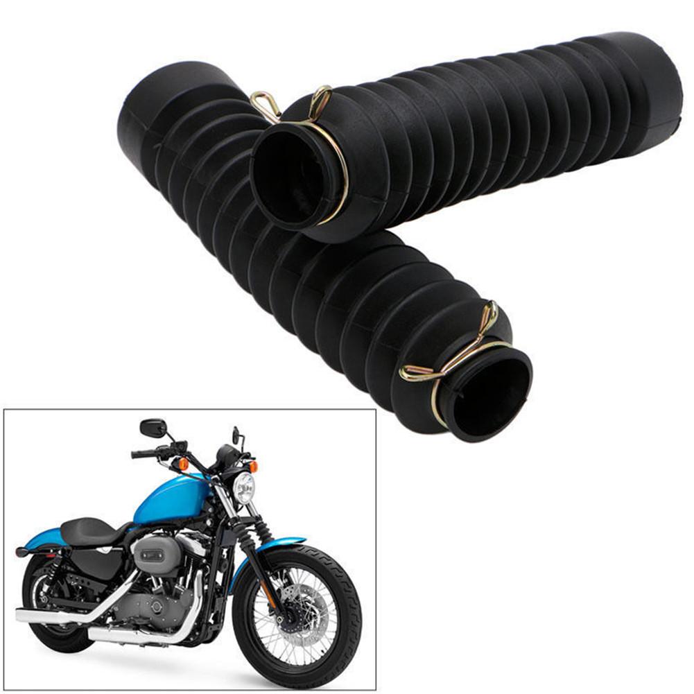 2 Peças Coberturas de Garfo Dianteiro de Motocicleta Polainas Gators Bota Protetor de Choque Protetor de Poeira para Off Road Pit Dirt Bike Motocross Bicicleta ATV
