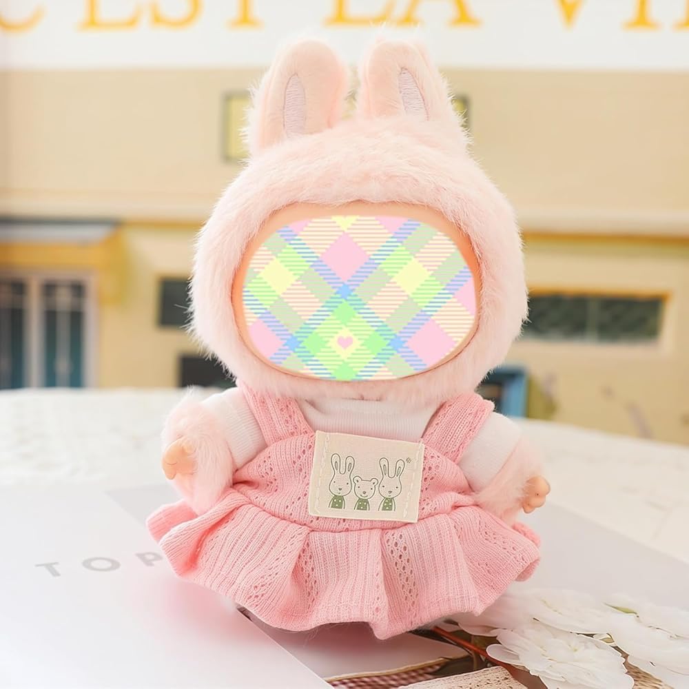 Ruokey Doll Clothes 15cm/17cm Cute Costume Outfit for Plush Toys Dress Up Accessory