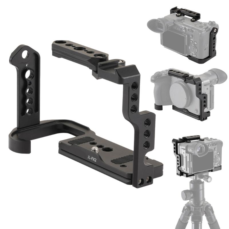 Rotating Top Handle Camera Cage Featuring 360 Degree Rotating for Unobstructed EVF Access During Handheld Use