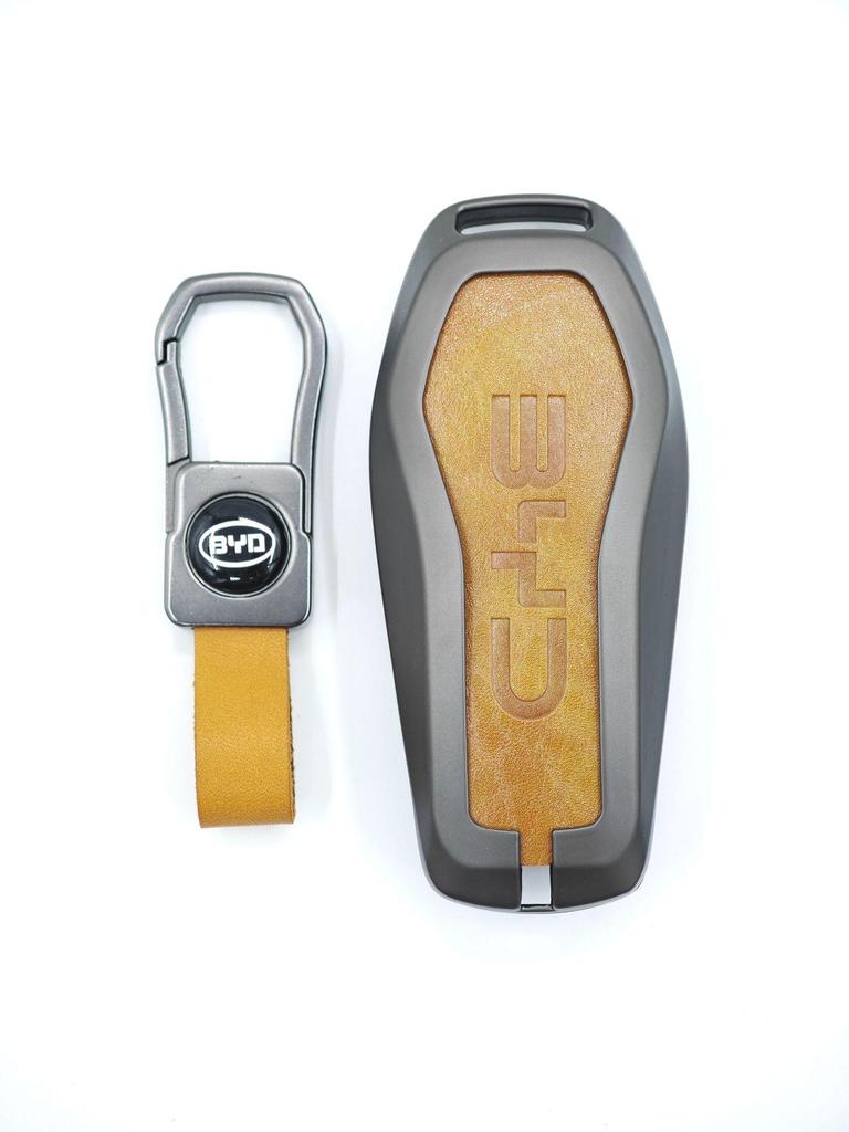 BYD Car Key Metal Protective Cover for Yuan Pro, D1, Qin Plus, E1, E2 Models