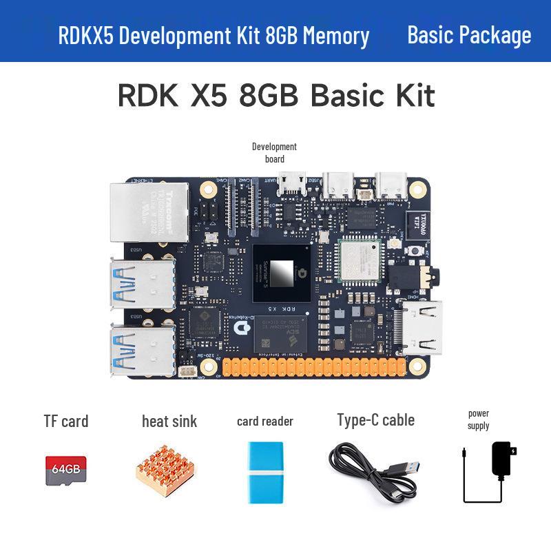 RDK X5 Development Kit: Sweet Potato Pie, Octa-core, 4GB/8GB RAM, 10TOPs Processing