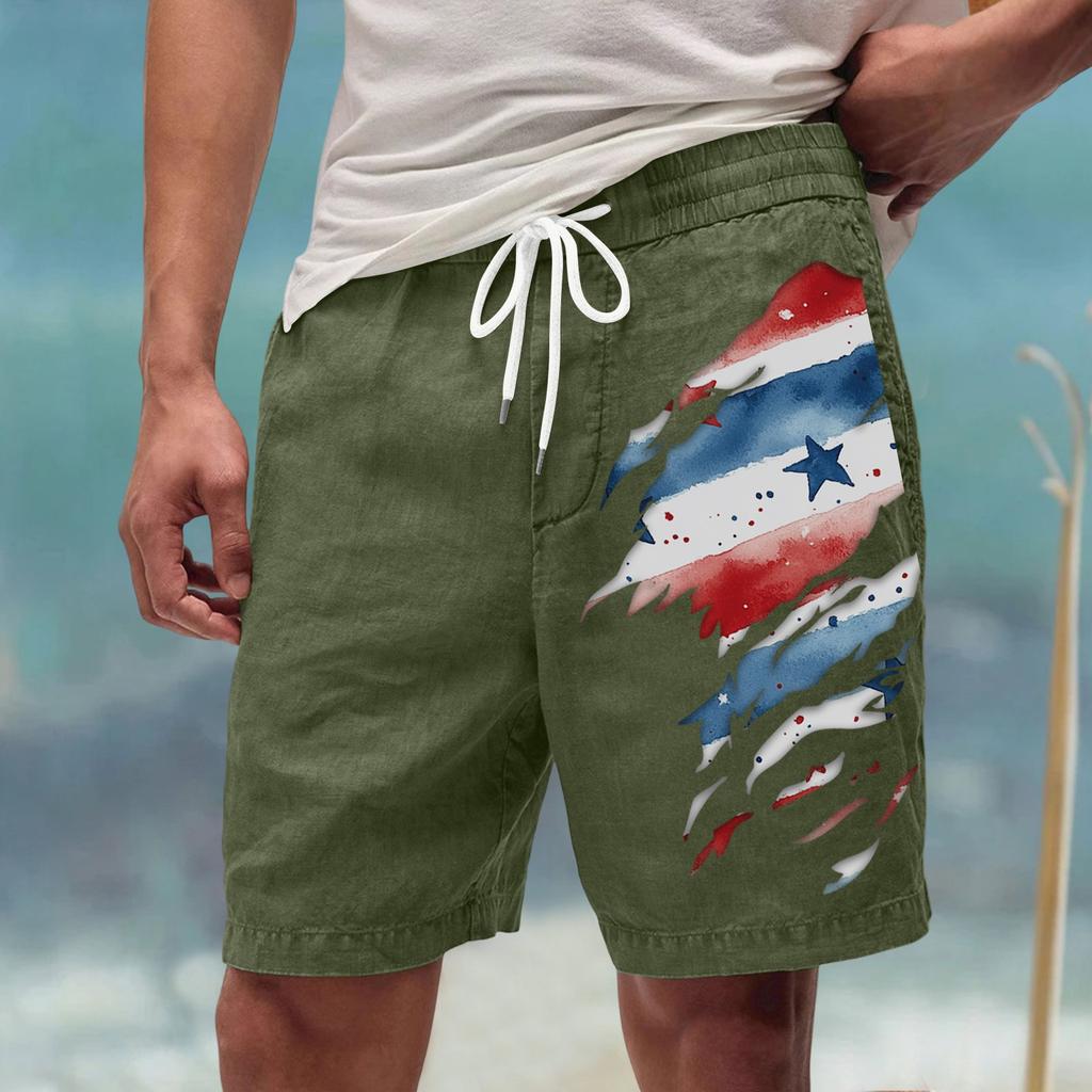 Men's Summer Large Casual Loose Sports Pants Beach Shorts