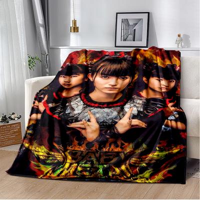 Pop Metal Band Throws Blanket for Kids Couch Sofa Travel Home Picnic Hiking Bed Beding Super Soft Flannel Blanket Birthday Gift