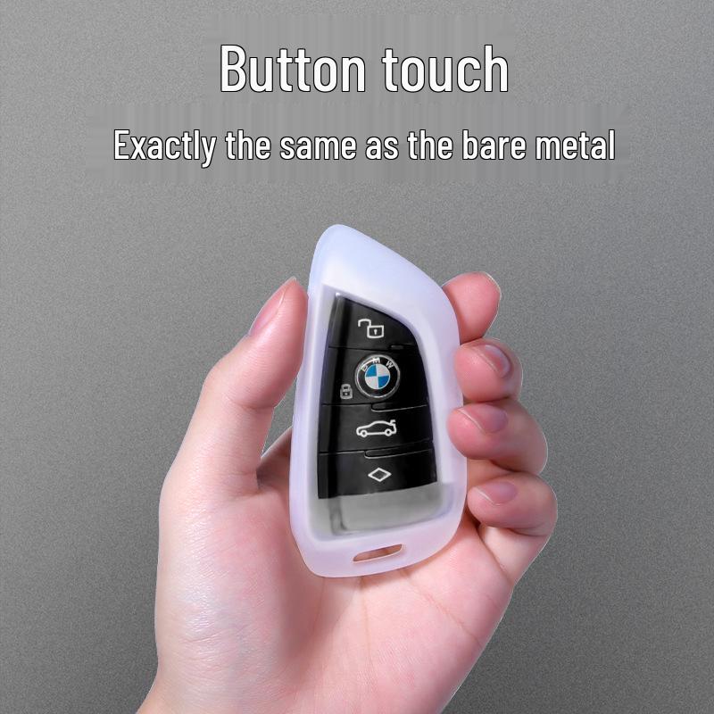 BMW Car Key Silicone Protective Cover - One-Piece Molded Full Protection