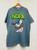 Vintage 90s NoFx Band : Monster Tour 1994 Punk Music T-Shirt / Punk Rock / Music / Tour / Ska Punk / Streetwear / Grey / XL