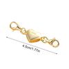 10Pcs Magnetic Clasp Converters for Jewelry Secure Gold and Silver Plating Portable Accessory for Quick Fastening