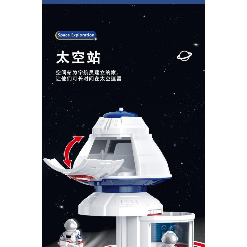 Kids Inertia Space Rocket Shuttle Astronaut Model Toy Set