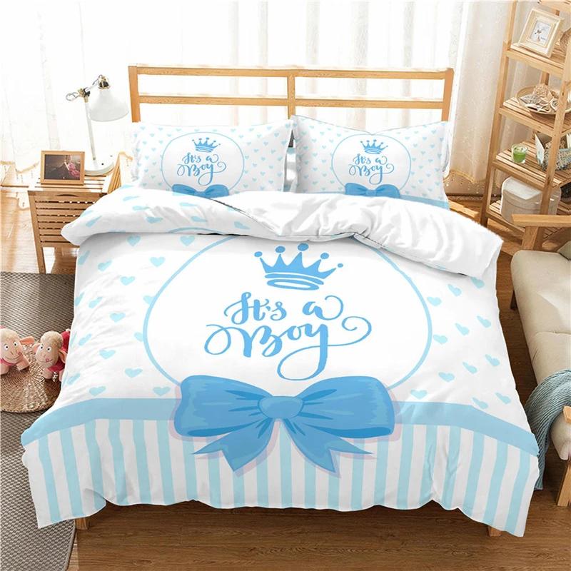 Luxury 3D Bedding Set Europe Queen King Double Duvet Cover Set Bed Linen Comfortable Blanket/Quilt Cover Bedding Set Bow Pink