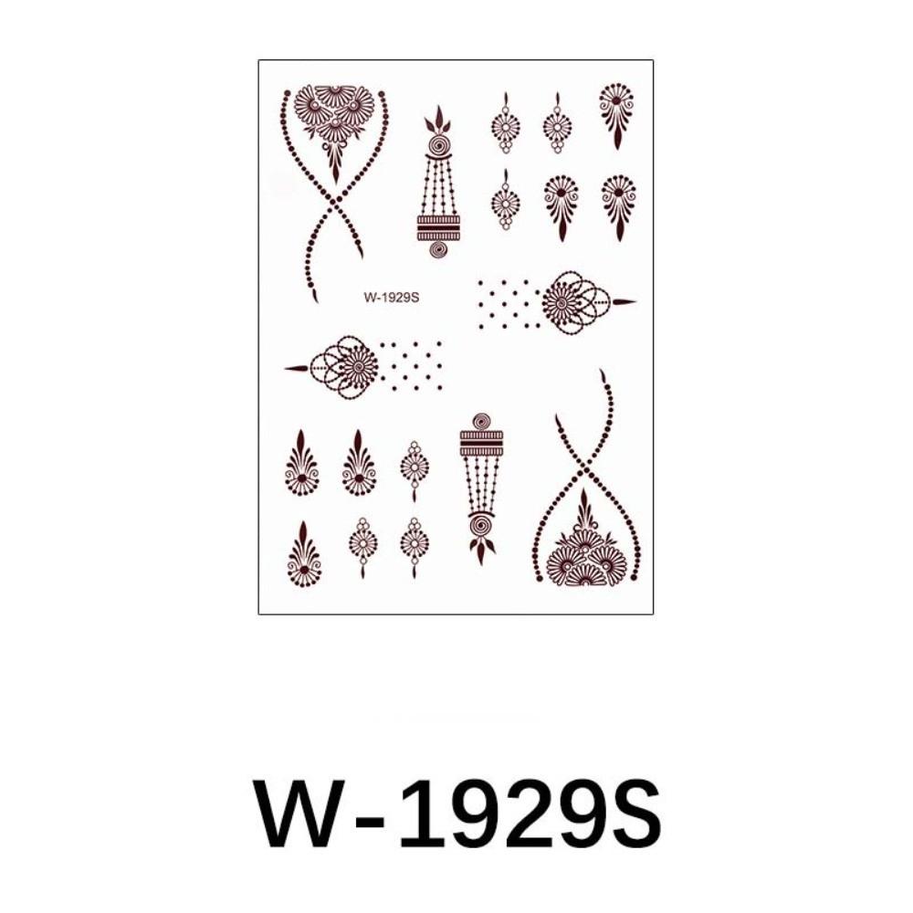 Mehndi Designs Henna Tattoo Stickers Flower Hand Tattoo Body Art Sticker  Music Festival