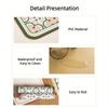 1Pc Premium Waterproof Non-Slip Pet Food Mat-Easy Cleaning,Durable,and Protective Design Pvc Material for Dog and Cat Supplies