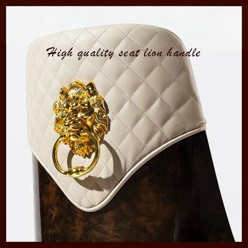 Lion Head Pull Door Handles Gold/Silver Zinc Alloy Front Door Knocker Metal Door Pulls Handles Decor Hardware