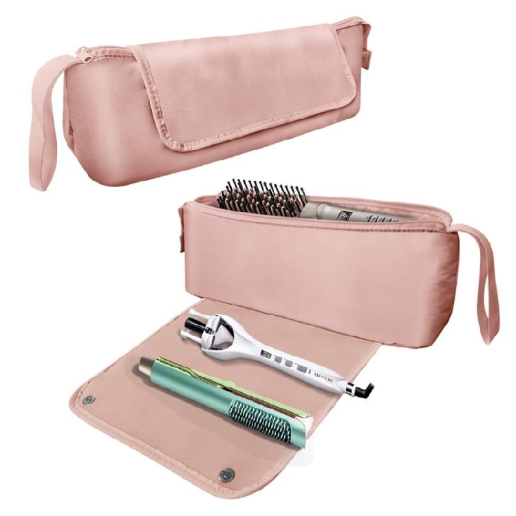 Curling Iron Organizers Compact Heat Resistant Storage Bag Multiple Pocket Design Polyester Travel Case For Hair Tools