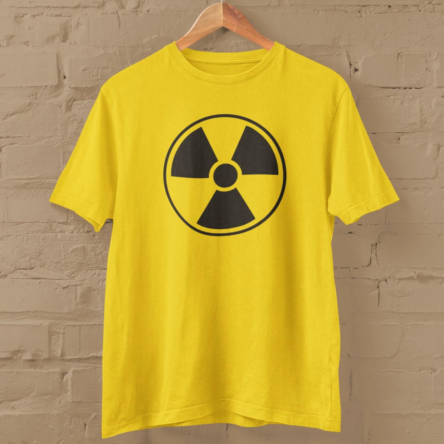 RADIOACTIVE SYMBOL T-Shirt (Nuclear war fallout game rock band dad 80s Threads) 4XL