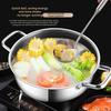 410 Stainless Steel Soup Pot wok Frying Pan Honeycomb Non-stick Panwith lid Home Hot Pan Induction Cooker Gas Stove Universal